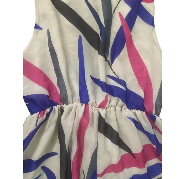 Sweet Pea Leaf Print High Low Dress Size M - Picture 10 of 15